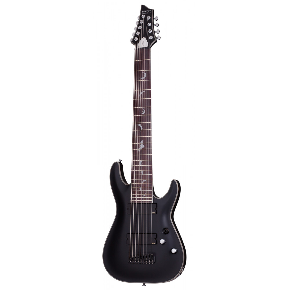 Электрогитара SCHECTER [DAMIEN PLATINUM-9 SBK] электрогитара 9-струнная, корпус: красное дерево, гриф: клен, накладка: палисандр, 24 лада, цвет: Satin Black (SBK)