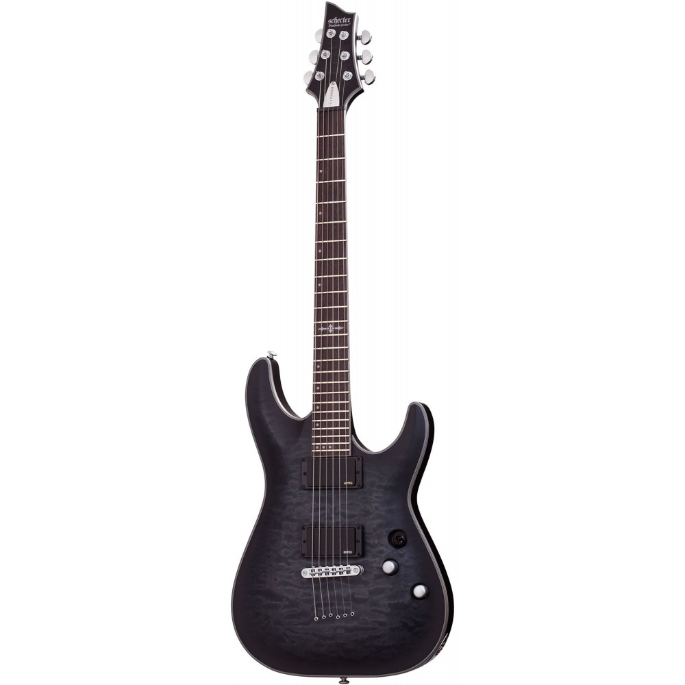 Электрогитара SCHECTER [C-1 PLATINUM STBLS] электрогитара 6-струнная, корпус: красное дерево, гриф: клен, накладка: палисандр, 24 лада, цвет: See-Thru Black Satin (STBLS)