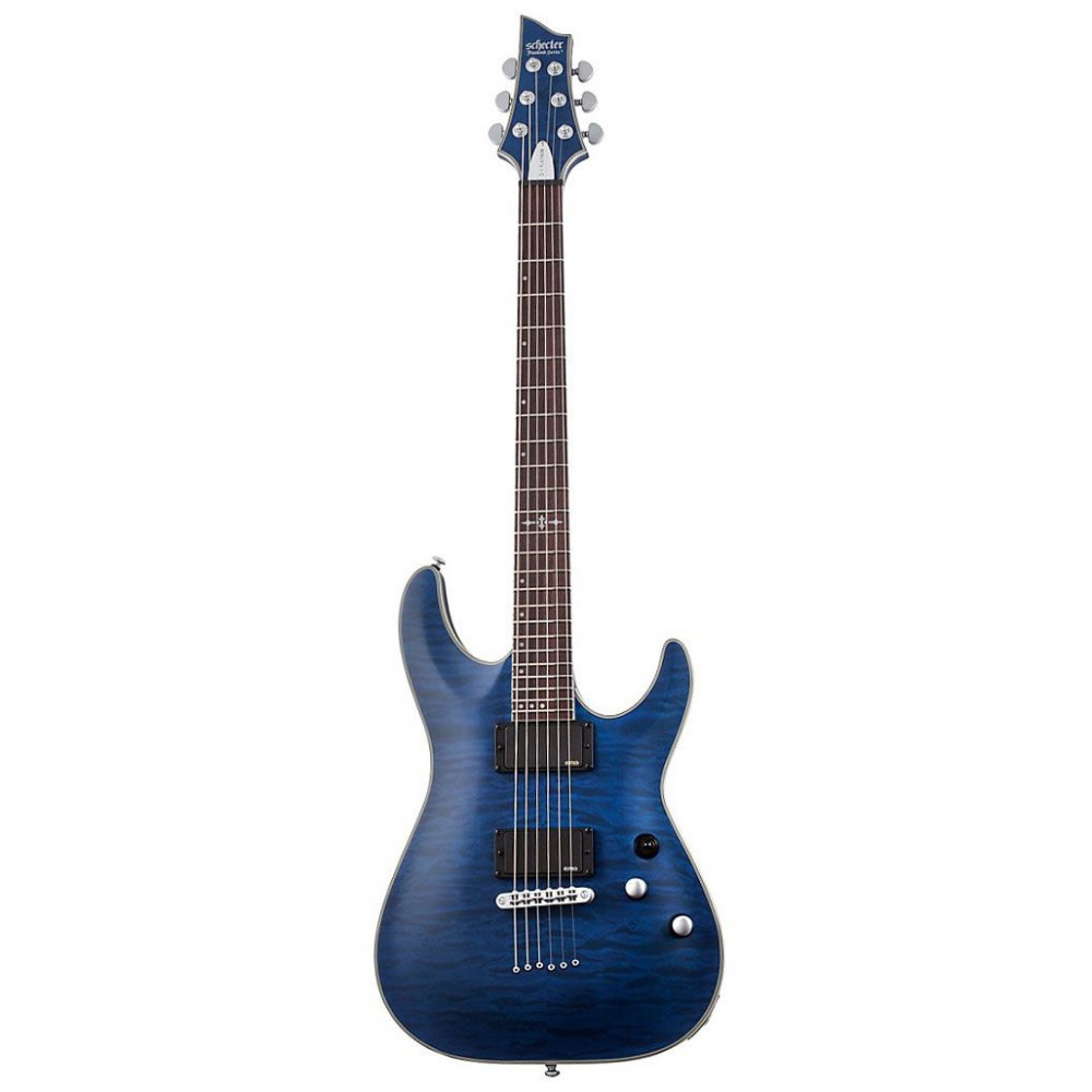 Электрогитара SCHECTER [C-1 PLATINUM STMBL] электрогитара 6-струнная, корпус: красное дерево, гриф: клен, накладка: палисандр, 24 лада, цвет: See-Thru Midnight Blue (STMBL)