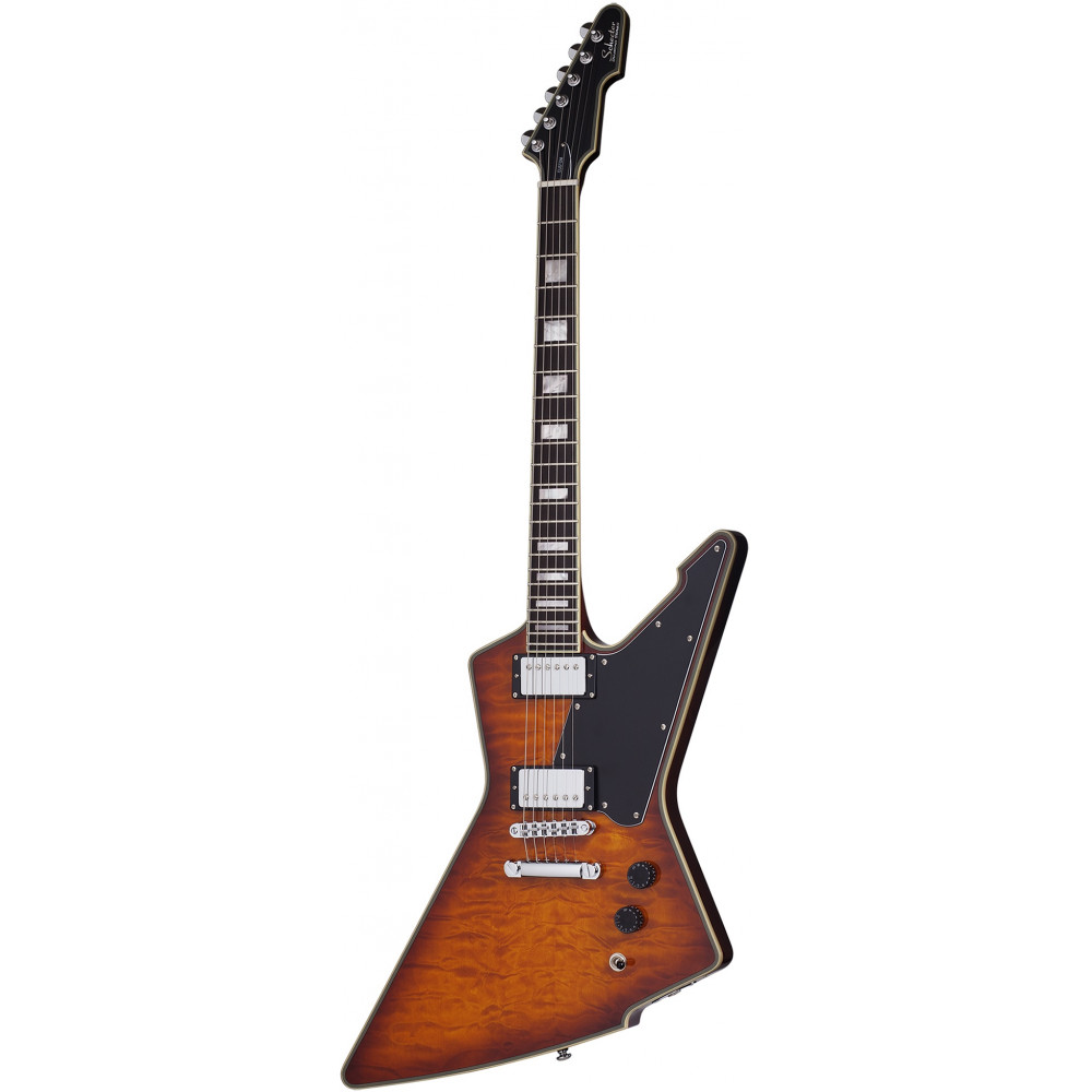 Электрогитара SCHECTER [E-1 CUSTOM VSB] электрогитара 6-струнная, корпус: красное дерево, топ: клен, гриф: красное дерево, накладка: черное дерево, 22 лада, цвет: Vintage Sunburst (VSB)