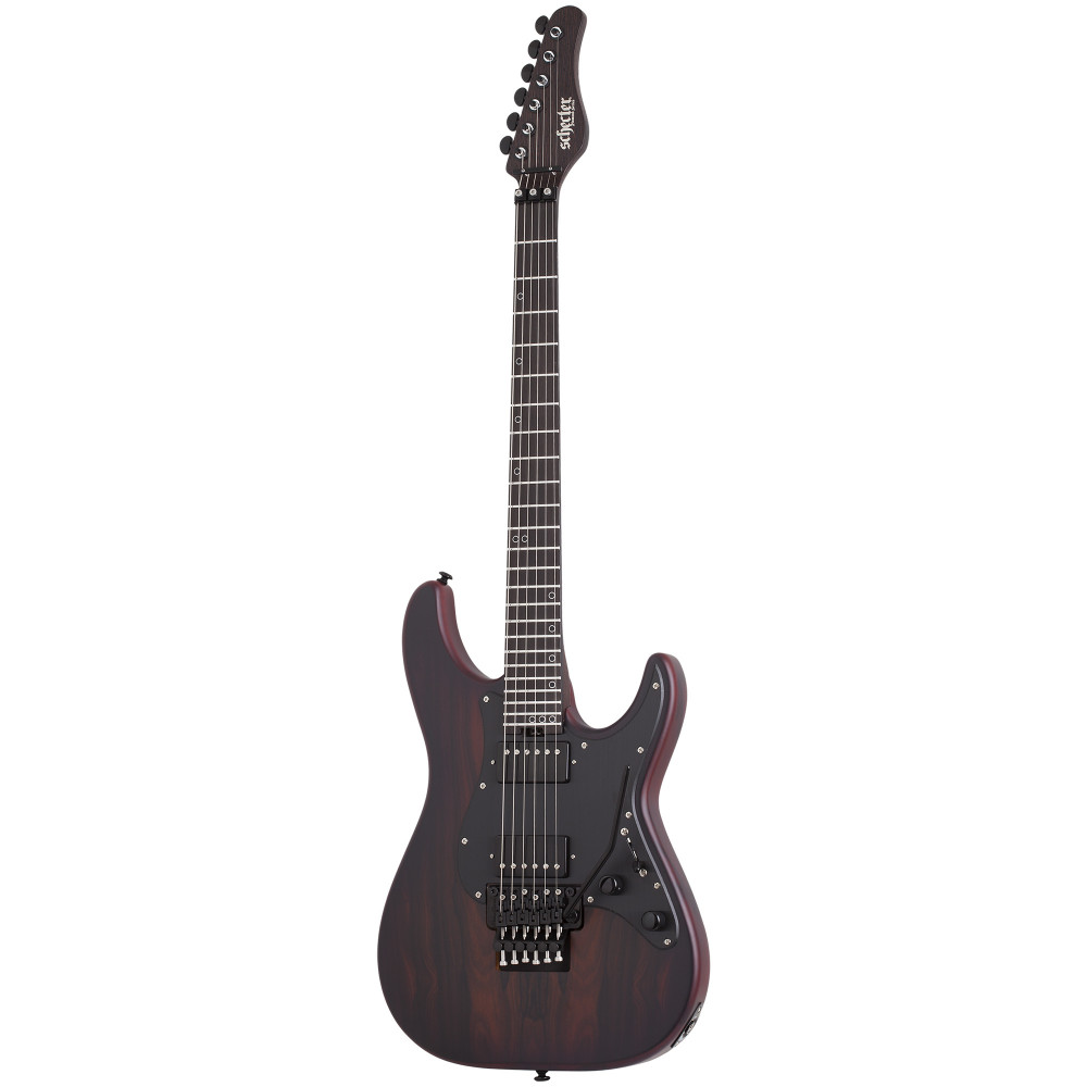 Электрогитара SCHECTER [SUN VALLEY SUPER SHREDDER EXOTIC ZIRICOTE ZIR] электрогитара 6-струнная, корпус: черная лимба с топом из цирикота, гриф: венге, накладка: черное дерево, 24 лада, цвет: Ziricot (ZIR)