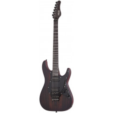 Электрогитара SCHECTER [SUN VALLEY SUPER SHREDDER EXOTIC ZIRICOTE ZIR] электрогитара 6-струнная, корпус: черная лимба с топом из цирикота, гриф: венге, накладка: черное дерево, 24 лада, цвет: Ziricot (ZIR)