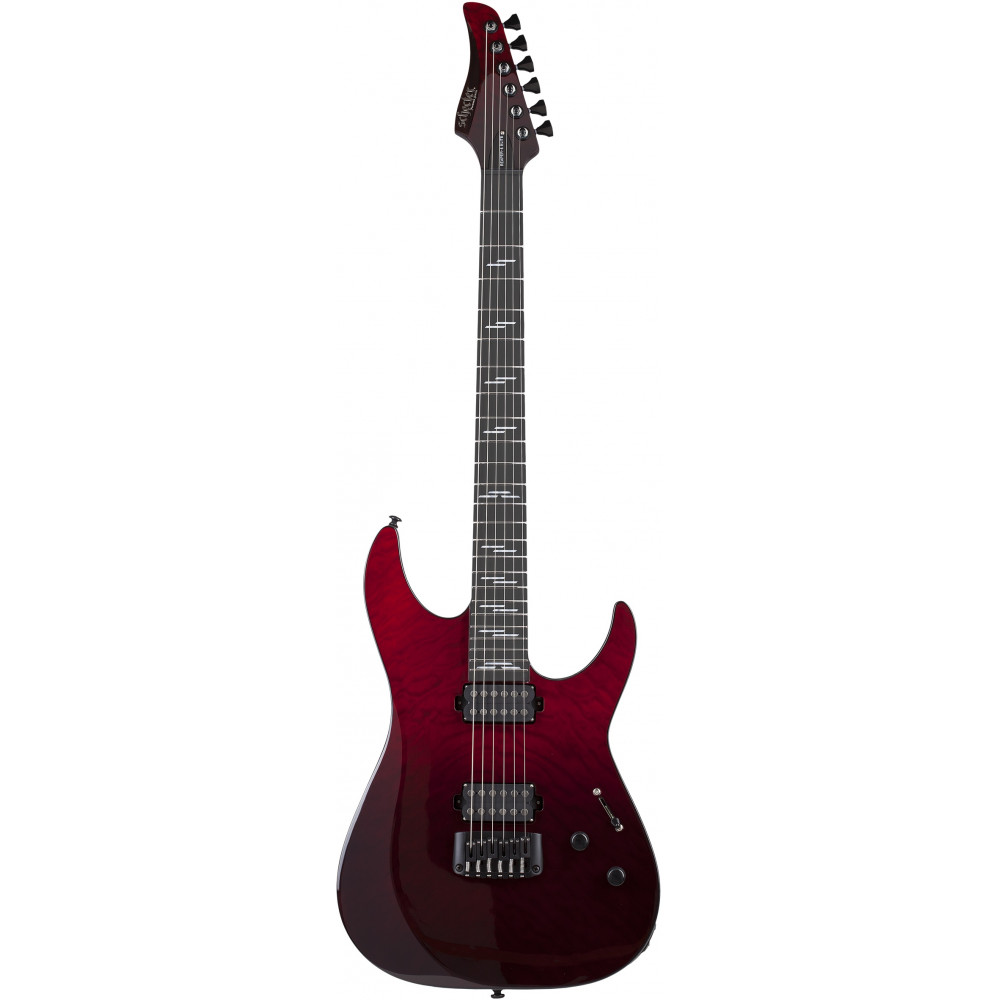 Электрогитара SCHECTER [REAPER-6 ELITE BLOOD BURST BB] электрогитара 6-струнная, корпус: красное дерево, топ: стеганый клен, гриф: венге, накладка: черное дерево, 24 лада, цвет: Blood Burst (BB)