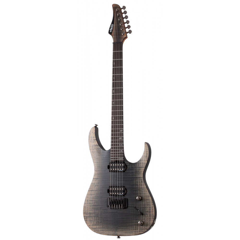 Электрогитара SCHECTER [BANSHEE MACH-6 FOB] электрогитара 6-струнная, корпус: болотный ясень,топ: огненный клен, гриф: обожженый клен, накладка: чёрное дерево, 24 лада, цвет: Fallout Burst (FOB)