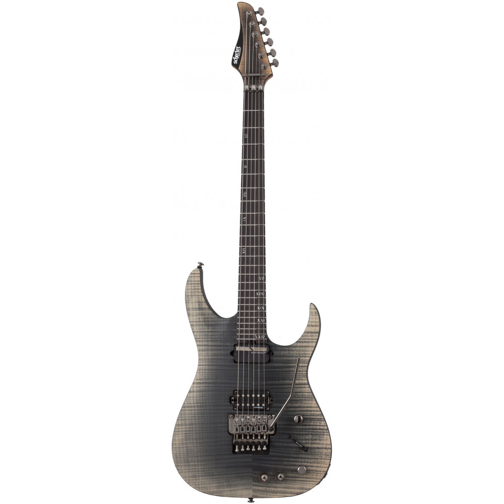 Электрогитара SCHECTER [BANSHEE MACH-6 FR-S FOB] электрогитара 6-струнная, корпус: болотный ясень,топ: огненный клен, гриф: обожженый клен, накладка: чёрное дерево, 24 лада, FloydRose, цвет: Fallout Burst (FOB)