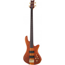 Бас-гитара SCHECTER [STILETTO STUDIO-4 FL HSN] 4-струнная безладовая, корпус: красное дерево, топ: бубинга, гриф: клен/многослойный орех, накладка: палисандр, цвет: Honey Satin (HSN)