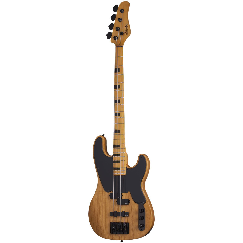 Бас-гитара SCHECTER [MODEL-T SESSION ANS] бас-гитара 4-струнная, корпус: болотный ясень, гриф: клён, 22 лада, цвет: Aged Natural Satin (ANS)