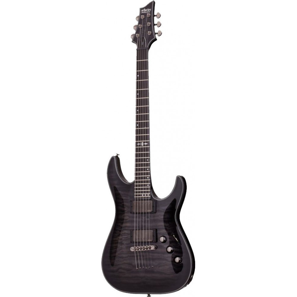 Электрогитара SCHECTER [HELLRAISER HYBRID C-1 TBB] электрогитара 6-струнная, корпус: красное дерево, топ: волнистый клен, гриф: клен, накладка: черное дерево, 24 лада, цвет: Trans Black Burst (TBB)