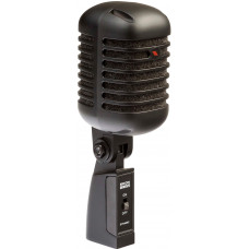 Микрофон вокальный EIKON [DM55V2BK] динамический кардиоидный, АЧХ 50-16000 Гц, чувств. -52 дБ, макс. SPL 130 дБ, сопр. 300 Ом, встроенная опора, разъем XLR 3-pin, размеры (ВхГхШ) 185х56х67 мм, вес 450 г, цвет матовый черный