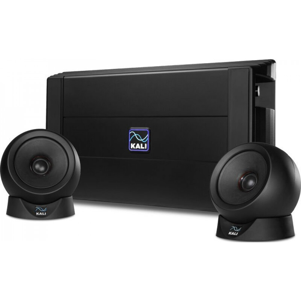 Комплект студийной акустики Kali Audio [IN-UNF] состоящий из сабвуфера с парой 4,5 мониторов, (-10 дБ) 39 Гц - 25 кГц / ( 3 дБ) 47 Гц - 21 кГц, 103 дБ, 2 x TRS, 1 x 3.5 мм, оптический вход, USB-C