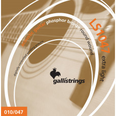 Комплект струн GALLI STRINGS [LS1047 EXTRA LIGHT] для акустической гитары