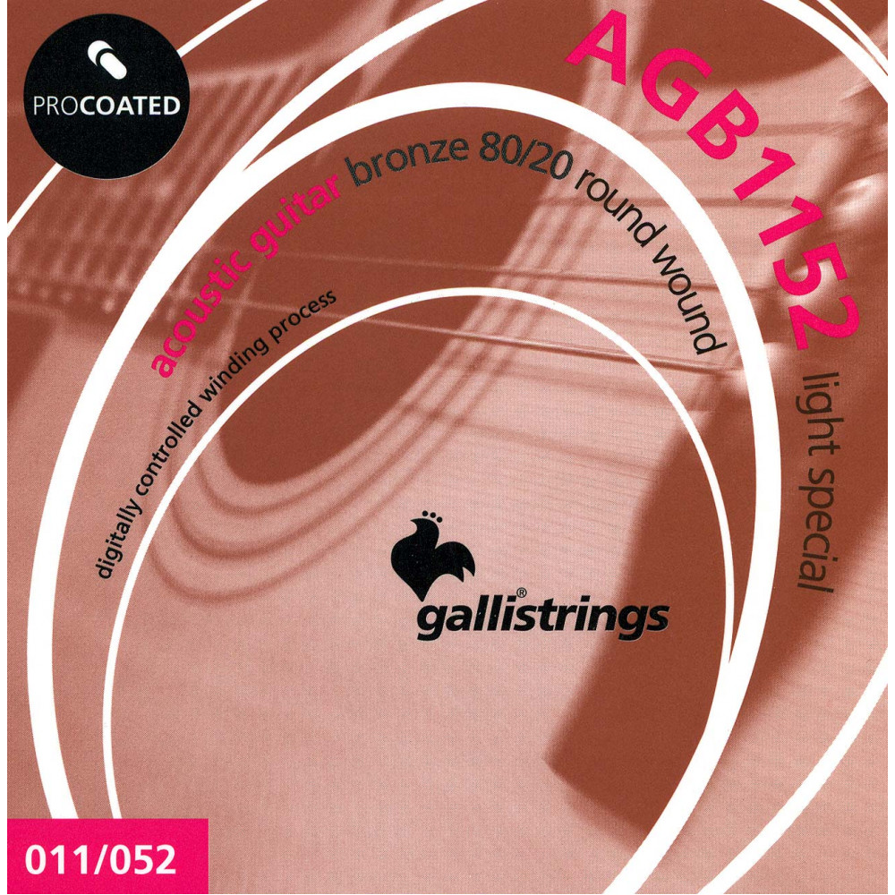 Комплект струн GALLI STRINGS [AGB1152] для акустической гитары