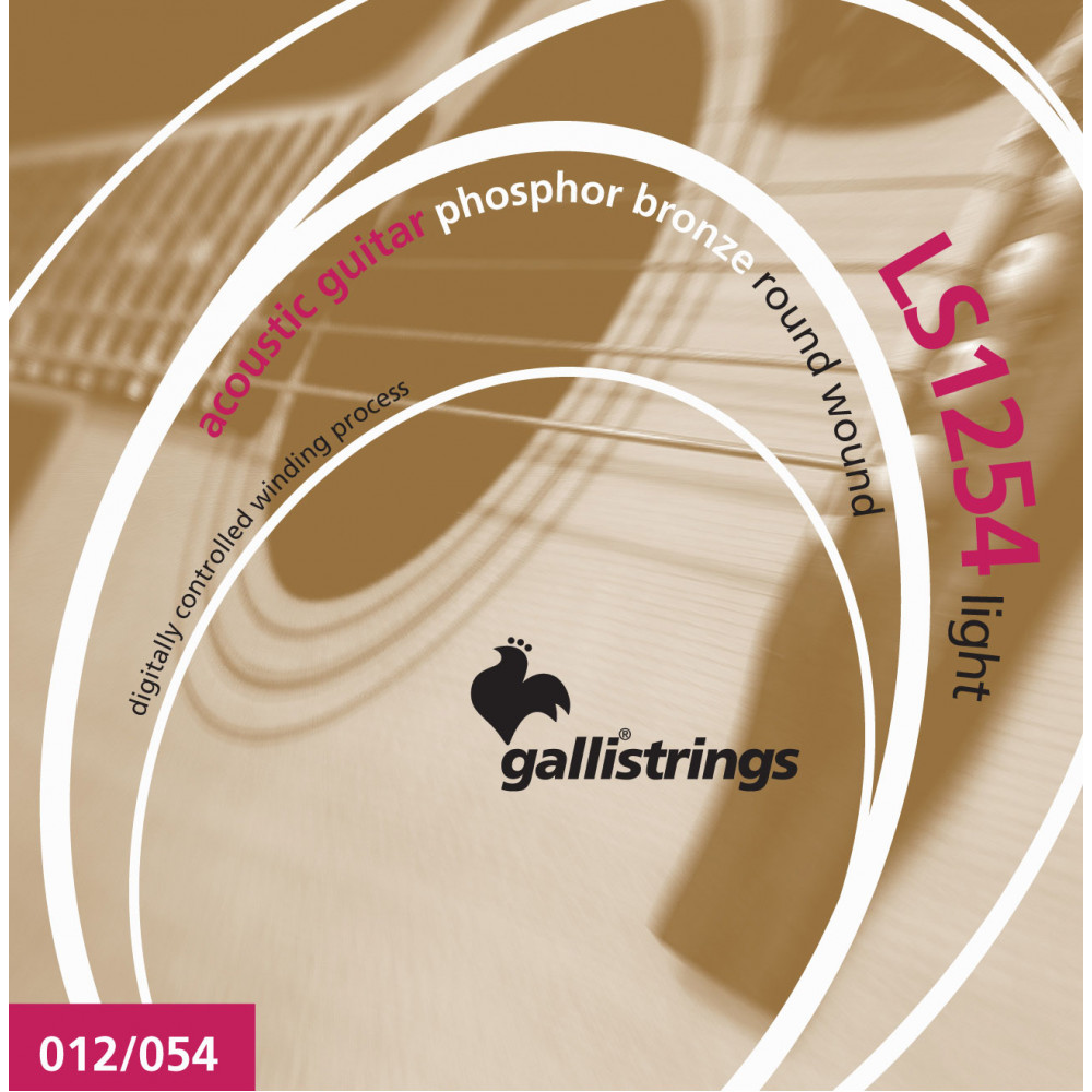 Комплект струн GALLI STRINGS [LS1254 LIGHT] для акустической гитары