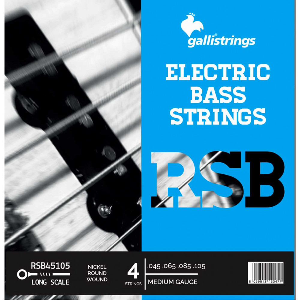 Комплект струн GALLI STRINGS [RSB45105] для 4-струнной бас гитары