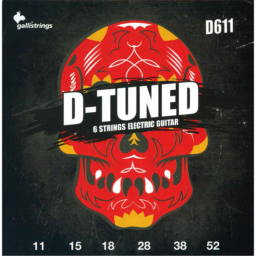 Комплект струн GALLI STRINGS [D611] для 6-струнной электрогитары