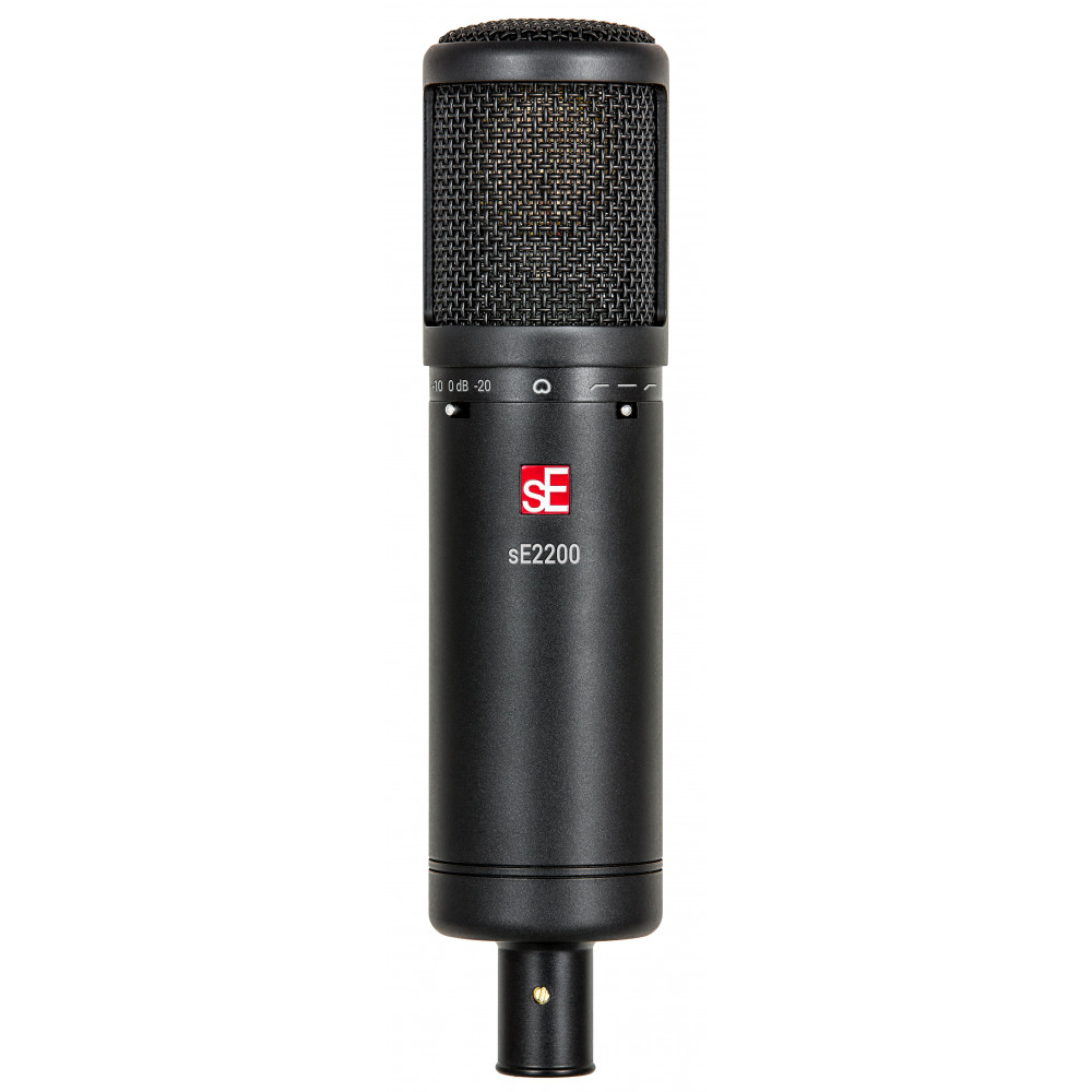 Микрофон конденсаторный sE Electronics [SE 2200] 20 Гц - 20 кГц, кардиоида, комплектация: металлический поп-фильтр, держатель типа паук, резьбовой переходник на микрофонную стойку