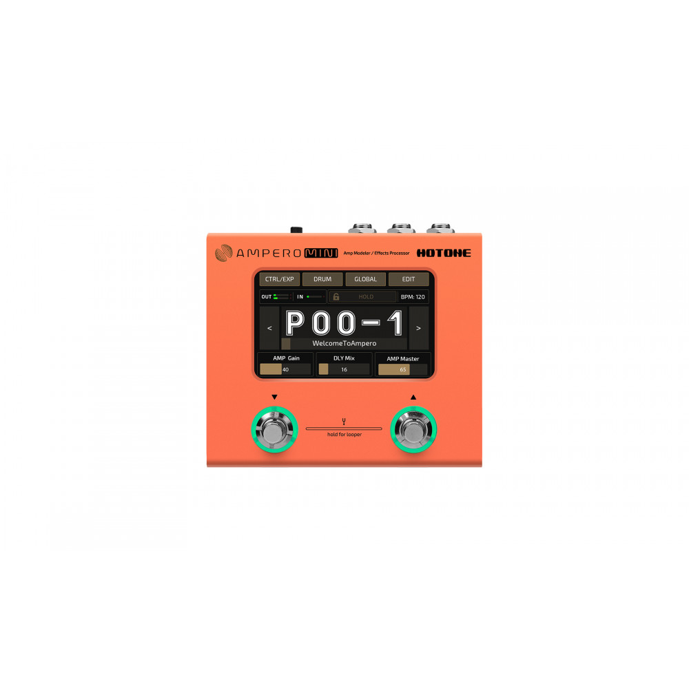 Процессор эффектов Hotone [Ampero Mini (Orange)] (с блоком питания 9 В), цвет Orange
