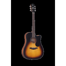 Трансакустическая гитара Kepma [EDCE-K10PRO-3TSM] Кол-во струн: 6, тип корпуса: дредноут, верхняя дека: ель, корпус: махагон, гриф: окуме, накладка грифа: палисандр, кол-во ладов: 20, звукосниматель K10PRO, цвет: санберст