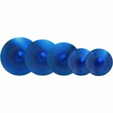 Комплект тарелок KINGDO LOW VOLUME SET 14"+16"+18"+20" BLUE, специальный сплав, medium, звучание тихое