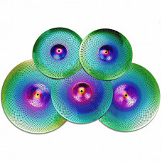 Комплект тарелок KINGDO LOW VOLUME SET 14"+16"+18"+20" RAINBOW, специальный сплав, medium, звучание тихое