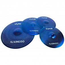 Комплект тарелок KINGDO LOW VOLUME SET 14"+16"+20" BLUE, специальный сплав, medium, звучание тихое