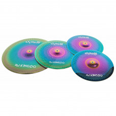 Комплект тарелок KINGDO LOW VOLUME SET 14"+16"+20" RAINBOW, специальный сплав, medium, звучание тихое