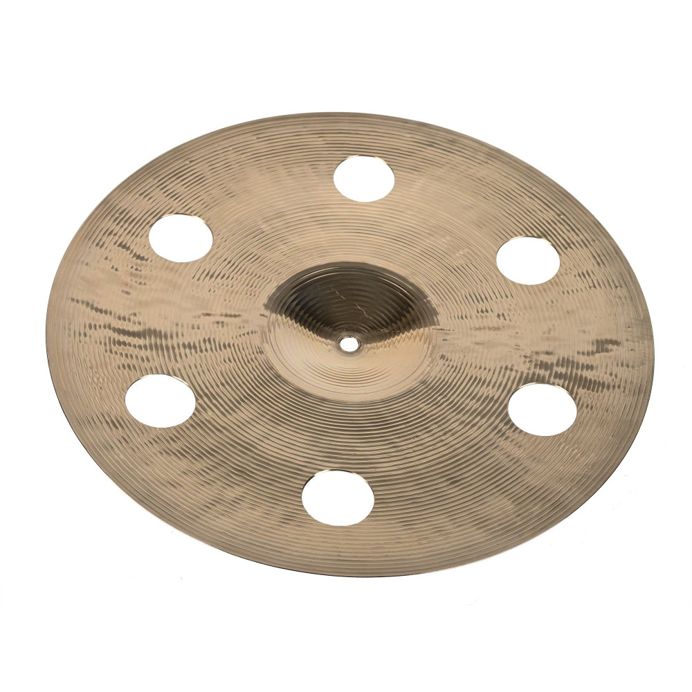 Тарелка крэш 16" [16" ARTIST BRIGHT O-ZONE CRASH] KINGDO [16" ARTIST BRIGHT O-ZONE CRASH] сплав B20, ручная работа, с отверстиями, полированная поверхность