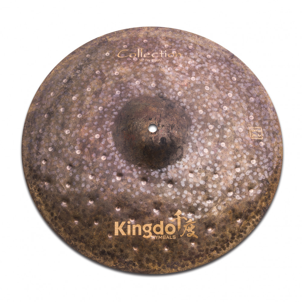 Тарелка крэш 16" [16" COLLECTION DRY CRASH] KINGDO [16" COLLECTION DRY CRASH] сплав B20, ручная работа, оригинальное окисление