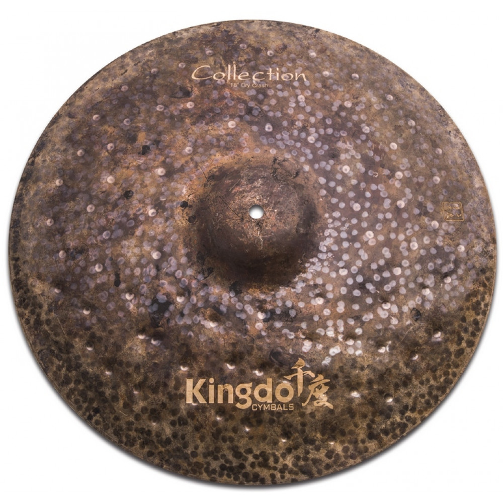 Тарелка крэш 18" [18" COLLECTION DRY CRASH] KINGDO [18" COLLECTION DRY CRASH] сплав B20, ручная работа, оригинальное окисление
