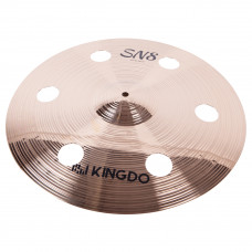 Тарелка крэш 18" [18" SN8 O-ZONE CRASH] KINGDO [18" SN8 O-ZONE CRASH] сплав В8, с отверстиями, поверхность полированная