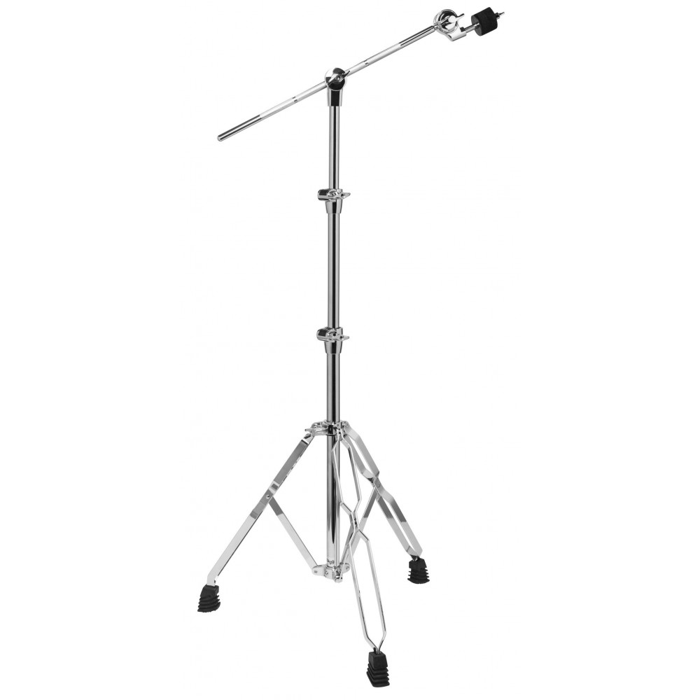 Стойка STAGG [LBD-52] двойная "журавль" для тарелки, 52 серии, 3-х секционная прочная металлическая конструкция, диаметры трубок 25 мм, 22 мм, 19 мм, двойные ножки, максимальная высота 180 см, длина стрелы 39 см, вес 3,35 кг, отделка хром