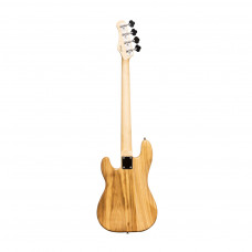 Бас-гитара STAGG [SBP-30 NAT] 4-х струнная форма Precision Bass, корпус павловния, гриф клен, накладка грифа палисандр, 20 ладов, мензура 867 мм, колки никелированные, бридж PB Classic, звукосниматели 1xPB, регуляторы 1x громкости, 1x тона, цвет натураль