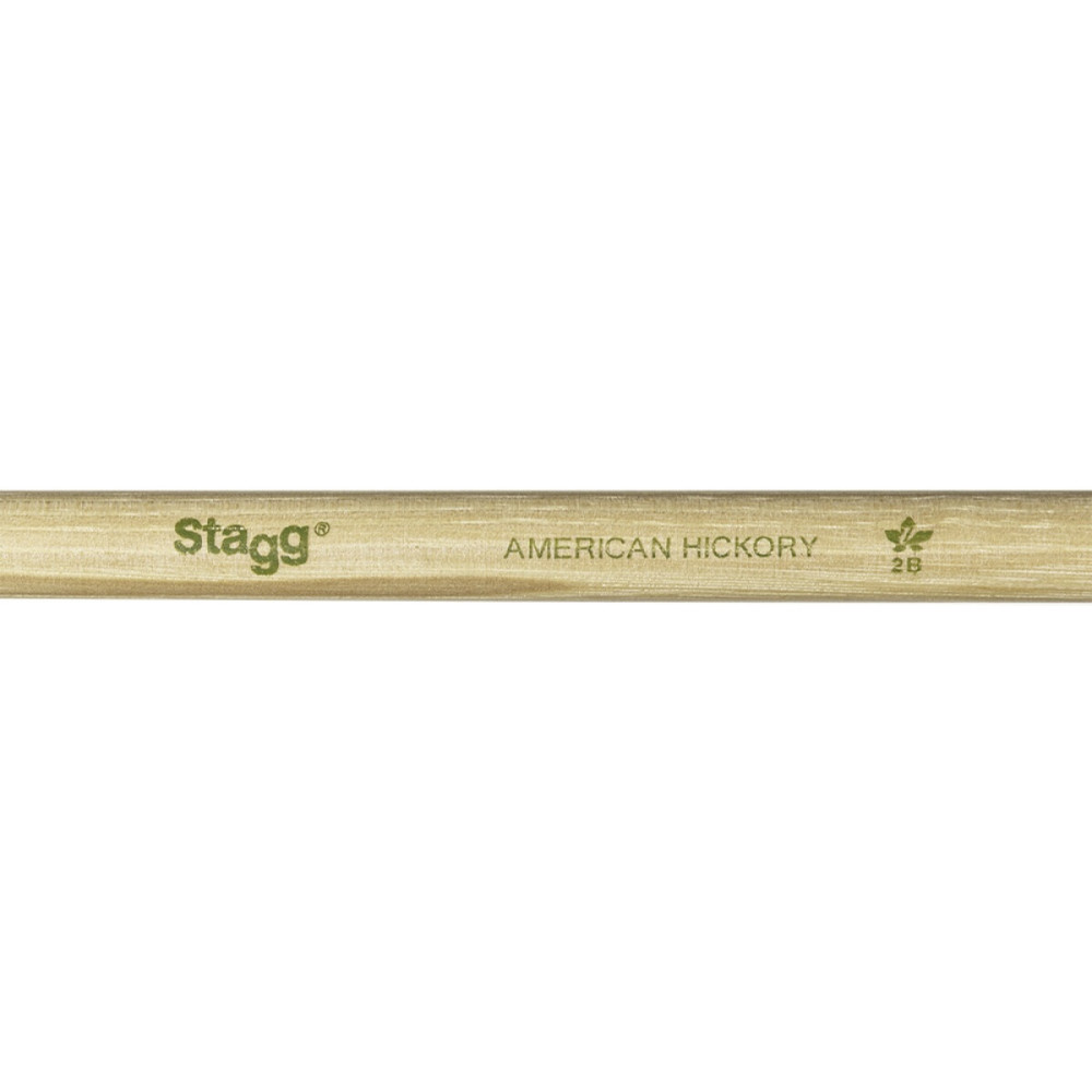 Барабанные палочки STAGG [SHV2B] деревянные, American Hickory 2B, материал орех, 2 шт., подобранная пара по весу, цвету и звучанию, размеры (в упаковке) 400х20х20 мм, вес (в упаковке) 0,1 кг