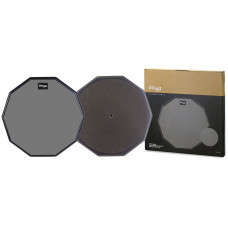 Пэд STAGG [TD-12R] настольный тренировочный, диаметр 12", форма 10-ти гранная, материал резина, основание дерево с антифрикционным покрытием EVA, отверстие для крепления на стойку 8 мм, вес 1,6 кг