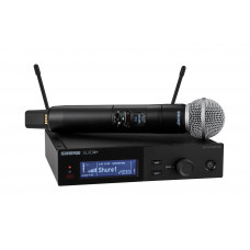 Цифровая одноканальная радиосистема SHURE [SLXD24+E/58-G65] с ручным передатчиком SM58, 470 - 606 МГц