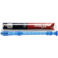 Блокфлейта STAGG [REC-BAR/TBL] сопрано, барокко аппликатура, материал пластик, цвет прозрачный голубой, в комплекте мягкий футляр и шомпол для чистки, размеры (в упаковке) 310х30х30 мм, вес (в упаковке) 0,1 кг