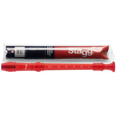 Блокфлейта STAGG [REC-BAR/TRD] сопрано, барокко аппликатура, материал пластик, цвет прозрачный красный, в комплекте мягкий футляр и шомпол для чистки, размеры (в упаковке) 310х30х30 мм, вес (в упаковке) 0,1 кг