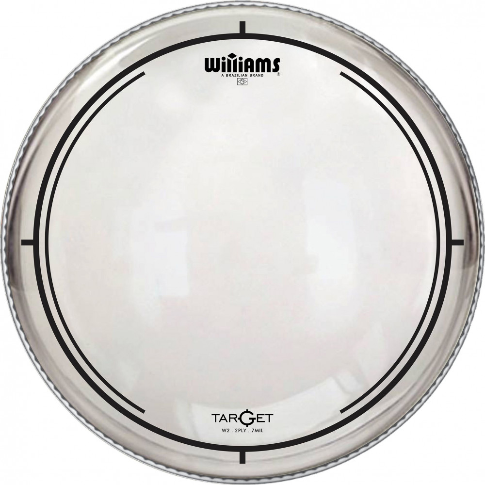 Двуслойный пластик WILLIAMS [W2-7MIL-18BD] BD, 18", прозрачный, для бас-барабана