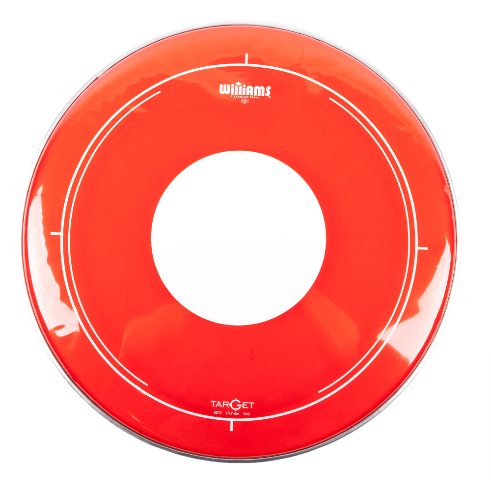 Двуслойный пластик WILLIAMS [RDT2-7MIL-22] 22", красный с точкой