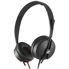Закрытые динамические накладные наушники Sennheiser [HD 25 LIGHT] для мониторинга и DJ. Диапазон: 1622000Гц, импеданс: 60Ом, вес: 120г, кабель: 1,5м (3,5мм + адаптер 6,3мм).