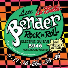 B946 The Bender Lite Комплект струн для электрогитары, никелированные, 9-46, La Bella