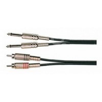BB302-3M Кабель акустический, 2х6,35мм — 2хRCA, 3м, Soundking