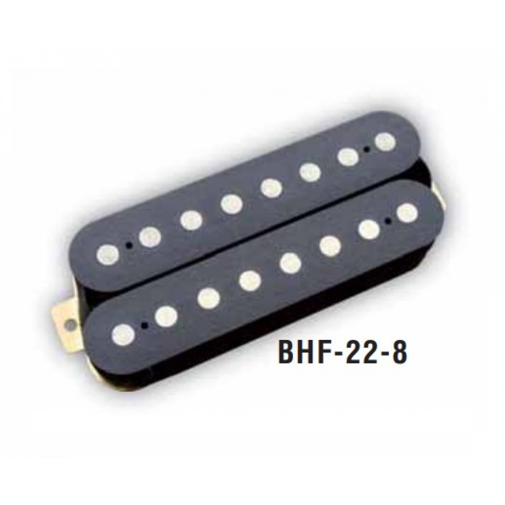 BHF-22-8-P-BK-B Звукосниматель магнитный для 8-струнной гитары, хамбакер, бриджевый, черный, Belcat