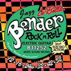 BJ1252 The Bender Jazz Комплект струн для электрогитары, никелированные, 12-52, La Bella