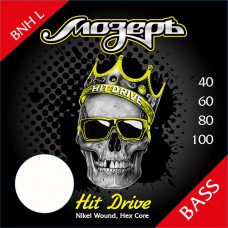 BNH-L Hit Drive Комплект струн для бас-гитары, никелевый сплав, 40-100, Мозеръ