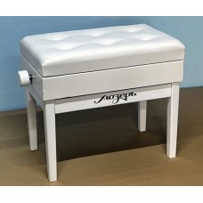 BPM-55/WH Банкетка для пианино или рояля деревянная, белая, Мозеръ