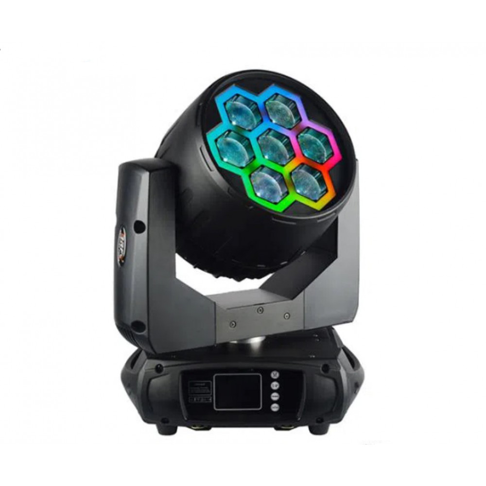 BR-740PE Вращающаяся голова Wash, RGBW, LED 7x40Вт, LFocus 