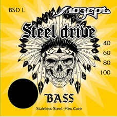 BSD-L Steel Drive Комплект струн для бас-гитары, сталь, 40-100, Мозеръ