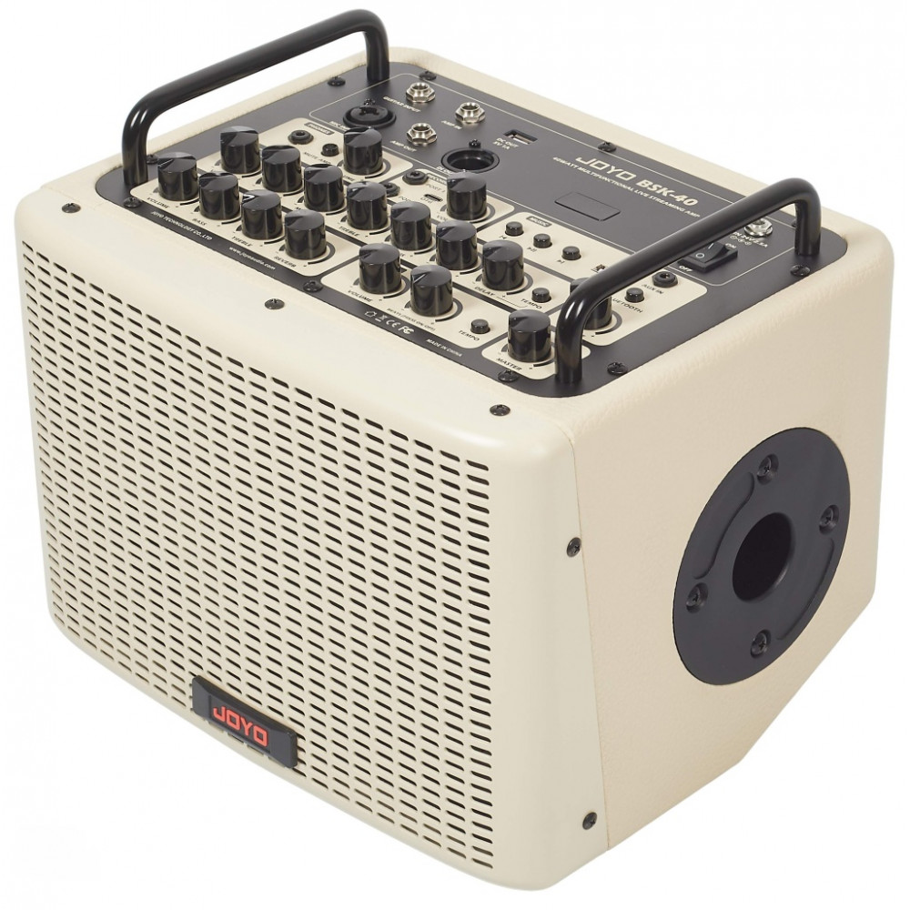 BSK-40-WH Комбоусилитель для акустической гитары, 40Вт, белый, Joyo