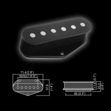 BT-101 Звукосниматель магнитный, сингл, бриджевый, черный, Belcat